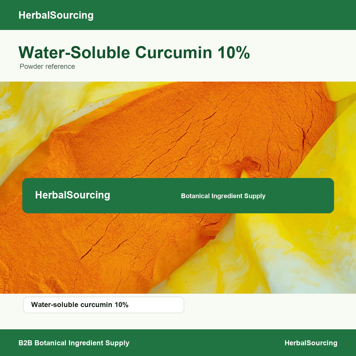 Water-soluble curcumin powder reference
