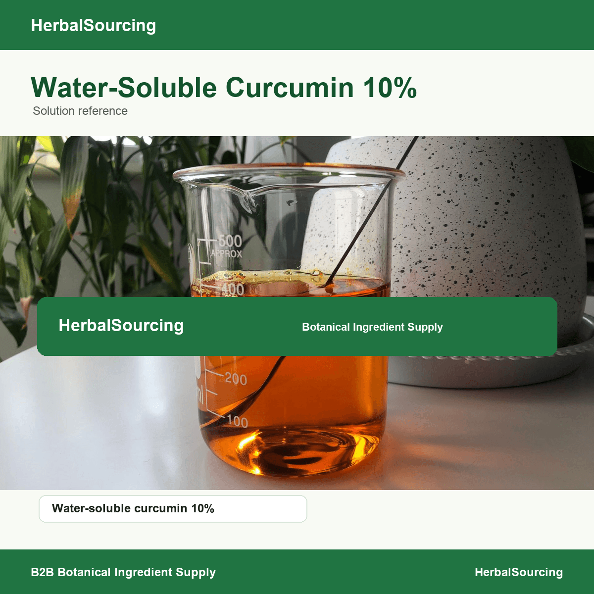 Water-Soluble Curcumin 10% specification reference