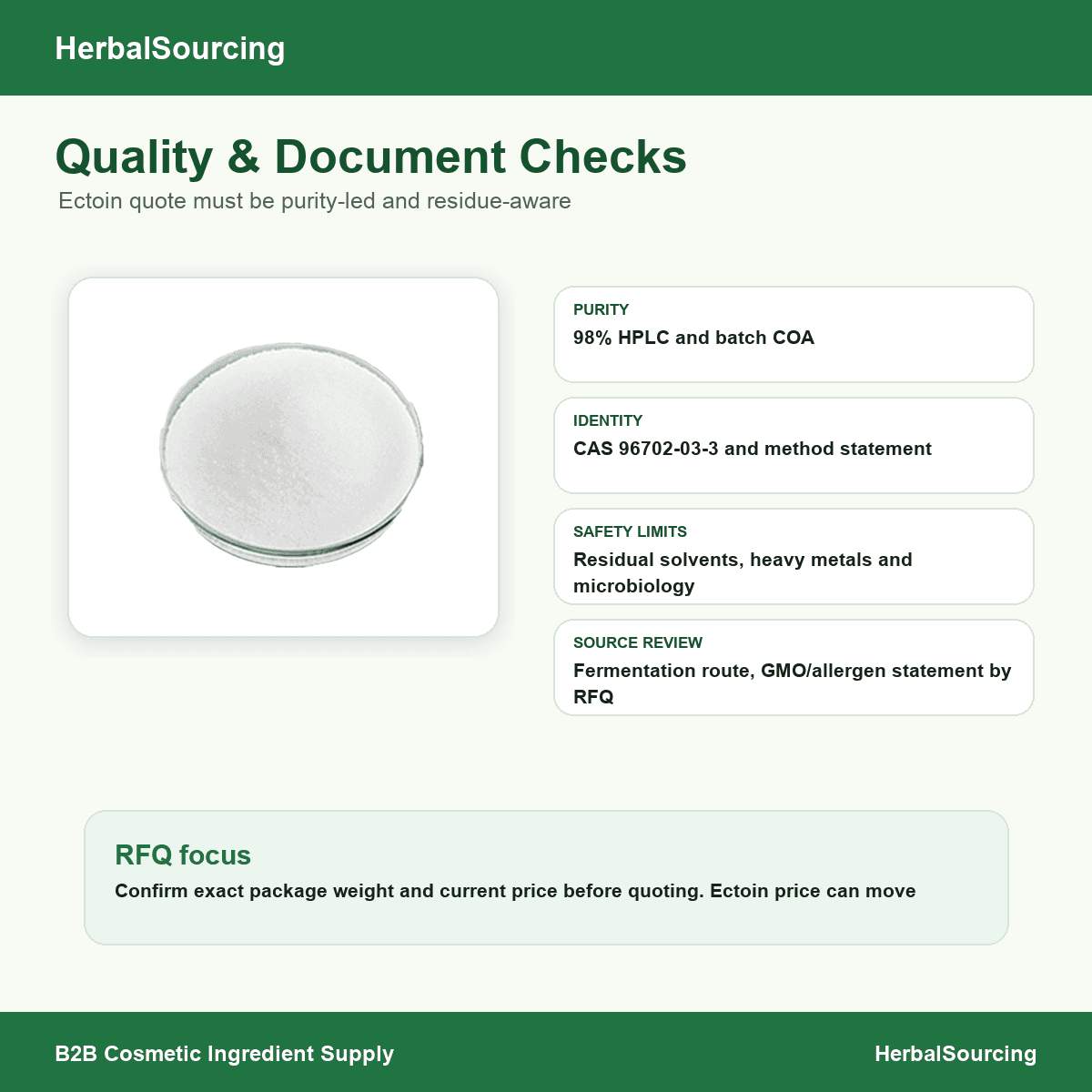 Ectoin / Ectoine 98% document reference