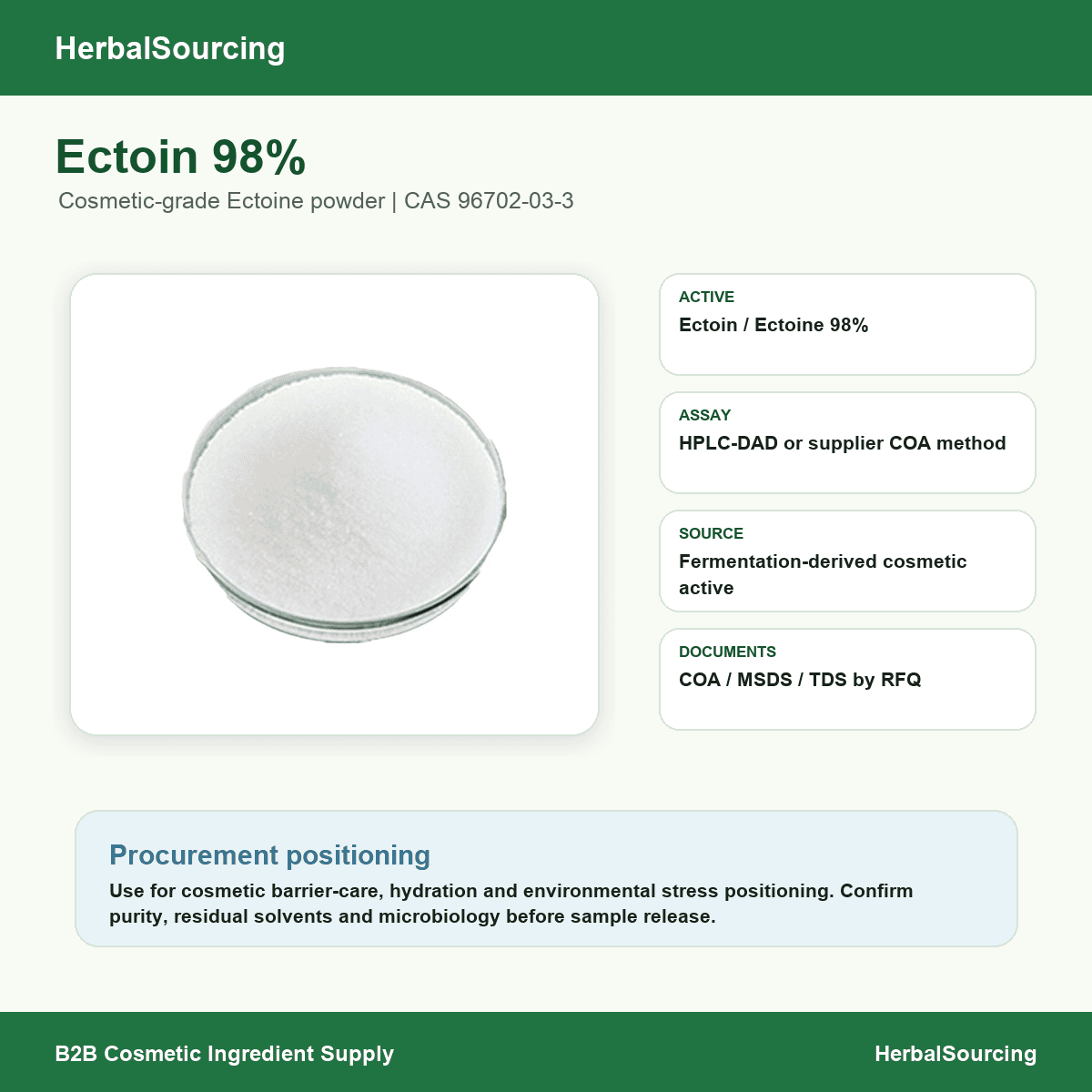 Ectoin / Ectoine 98% product reference