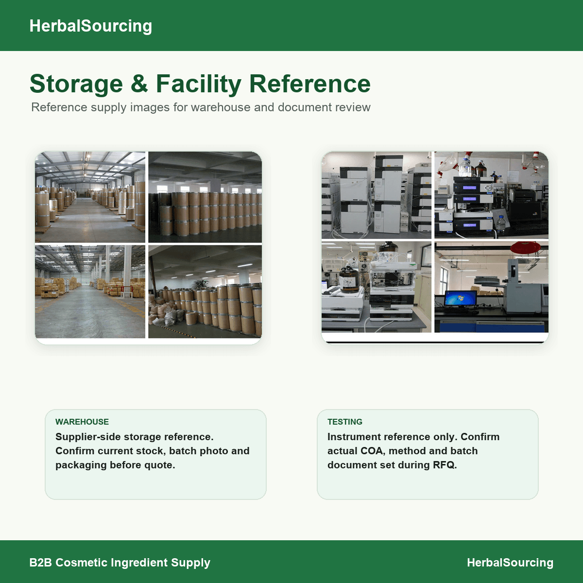 Snow mushroom extract storage and facility reference