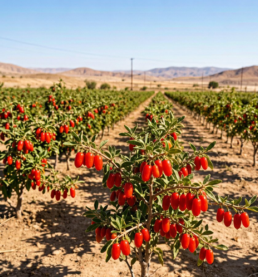 Goji berry orchard