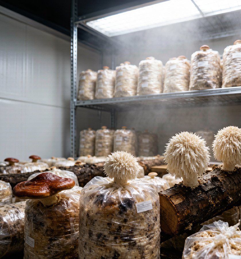 Mushroom cultivation house