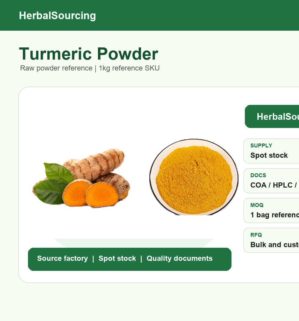 Turmeric powder 1kg reference SKU