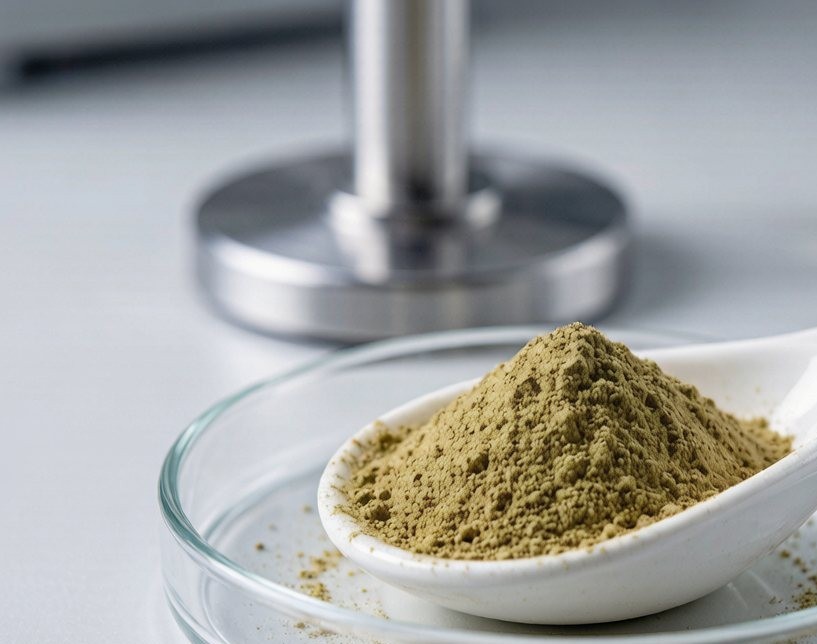Fine green tea extract powder