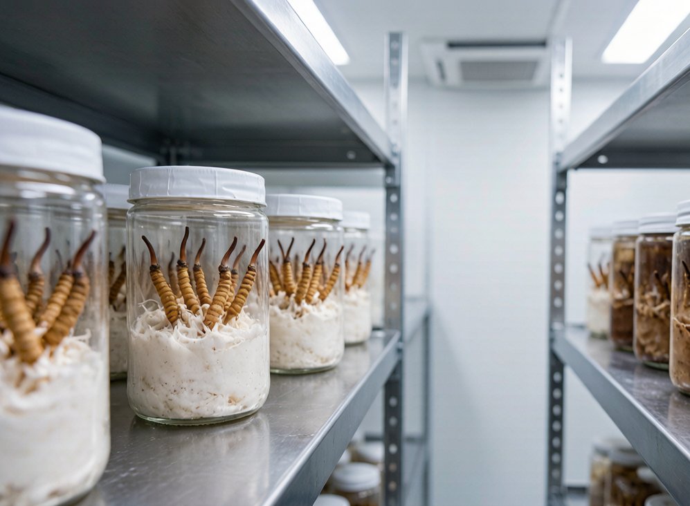 Indoor sterile Cordyceps cultivation