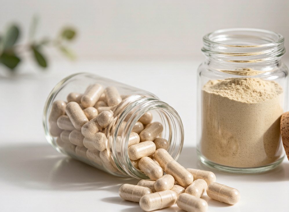 Lion's Mane extract capsules and supplement